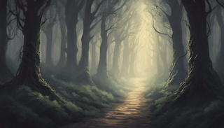 Conceptual image depicting a pathway leading to prosperous living