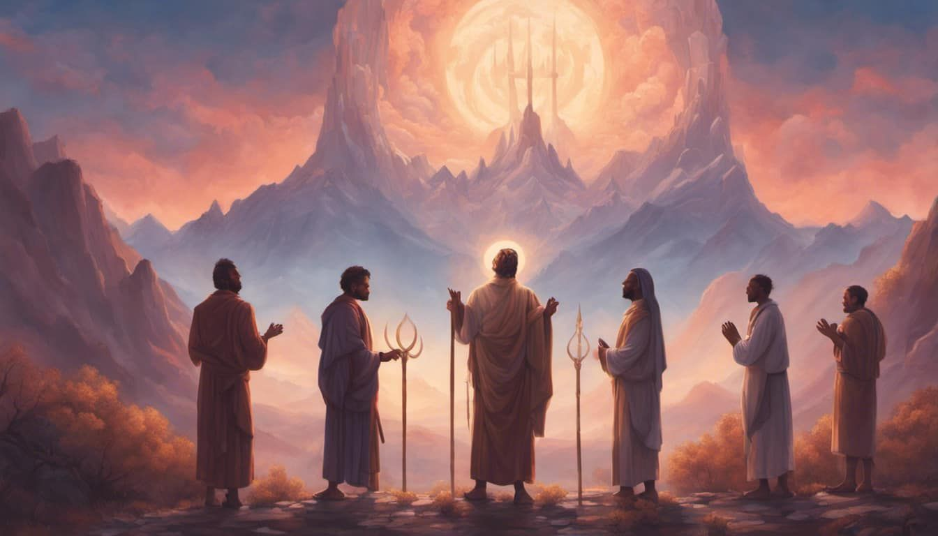 Men standing together showcasing a bond of spiritual strength and brotherhood