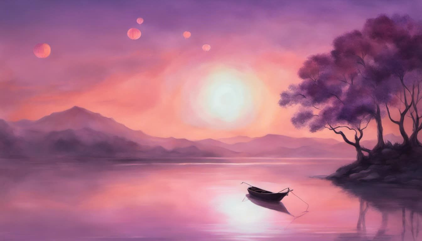 A tranquil landscape reflecting comfort during grief